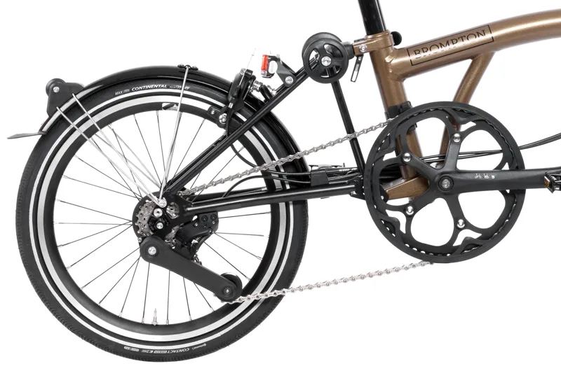 Brompton M4R P Line Urban 2024 Folding Bike - Bronze Sky 50T-2